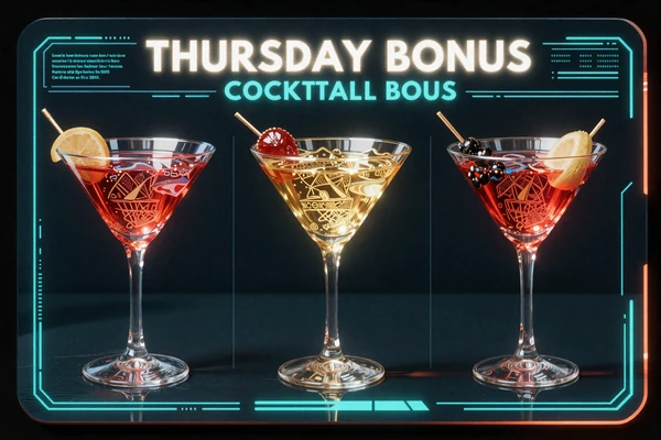 Donnerstag Triple Cocktail Bonus drei Optionen Reload Free Spins Cashback
