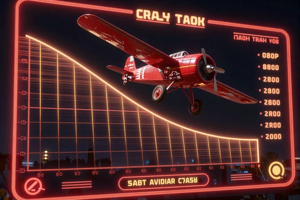 Aviator Spribe Crash Game mit rotem Flugzeug und Multiplikator