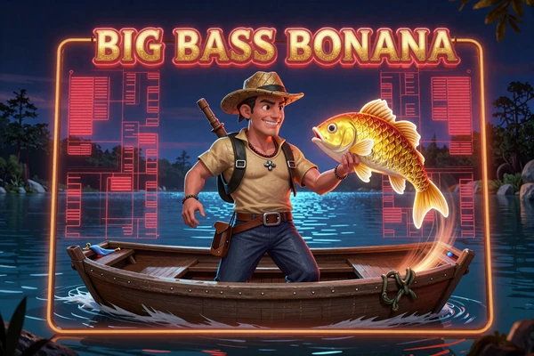 Big Bass Bonanza Pragmatic Play Slot mit Fischer und goldenen Fischen